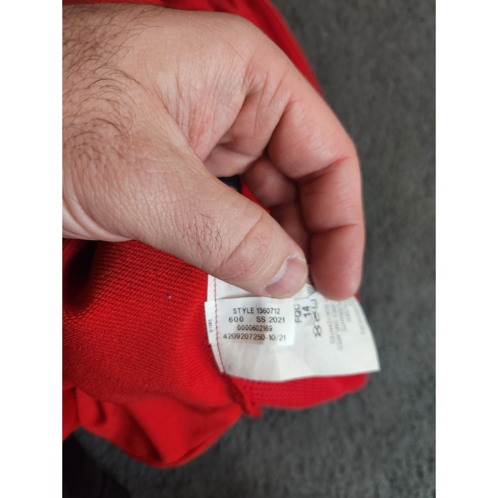 Under Armour Men's Command 1/4 Zip Pullover Red Size M Loose Fit Long Sleeve - Picture 6 of 7